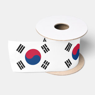 Lazo De Raso Cinta de la bandera de Corea, patriota de Corea de