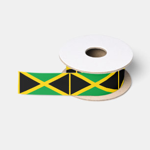 Lazo De Raso cinta de la bandera jamaicana, moda jamaicana / de