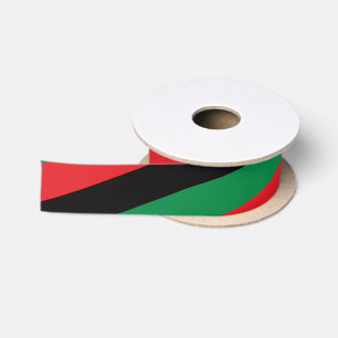 Lazo De Raso Cinta de la bandera UNIA panafricana y afroamerica
