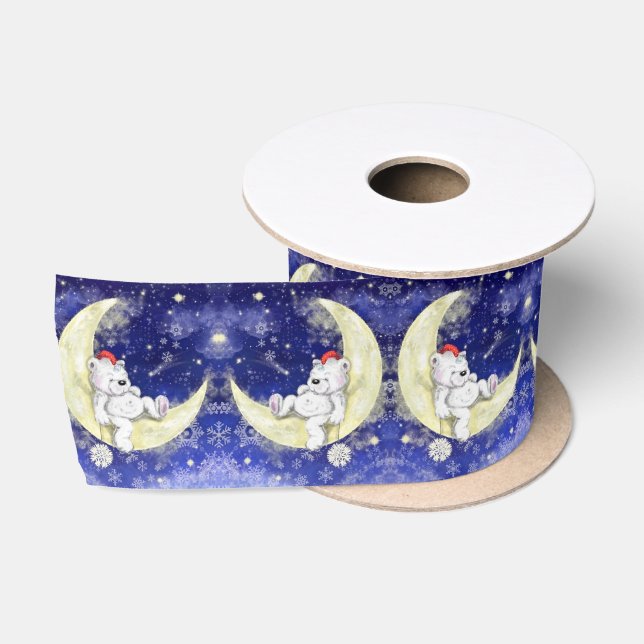 Lazo De Raso Cinta de la oso de los Navidades de corte (Carrete)