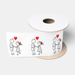 Lazo De Raso Cinta de la pareja de cuentagotas