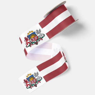 Lazo De Raso Cinta de Letonia, Emblema, patriótico, Bandera de
