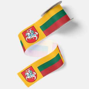 Lazo De Raso Cinta de Lituania, Emblema, patriota, Bandera de L