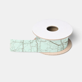 Lazo De Raso Cinta de mapa de viajes