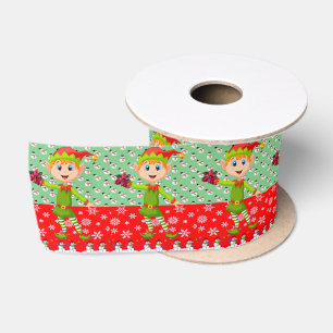 Lazo De Raso Cinta de Navidad, Elfo