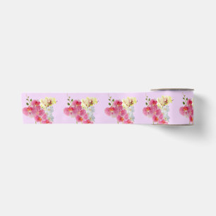 Lazo De Raso Cinta de orquídea pastel