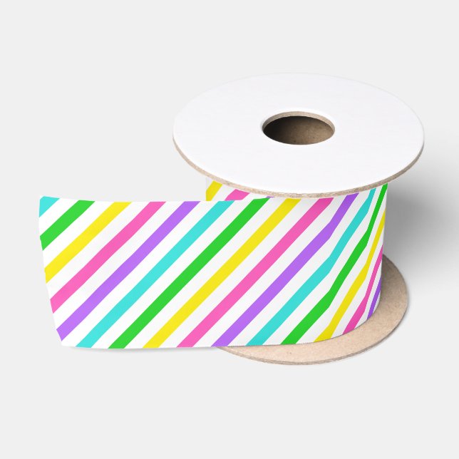 Lazo De Raso Cinta de Pascua con Raya 8 (Carrete)