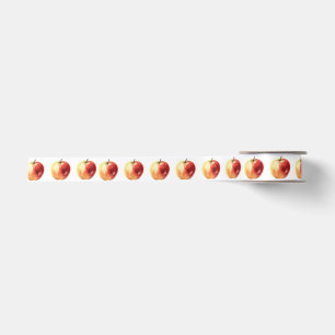 Lazo De Raso Cinta de patrón de Apple de color de agua ruso