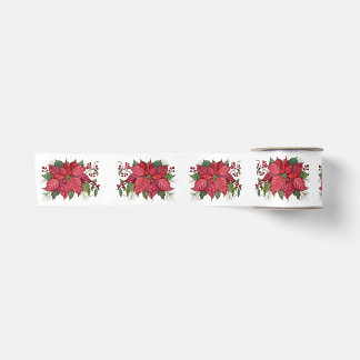 Lazo De Raso Cinta de Poinsettia