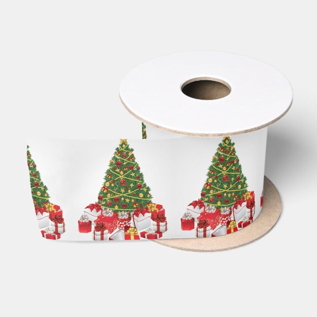 Lazo De Raso Cinta de raso/Árbol de Navidad (Carrete)