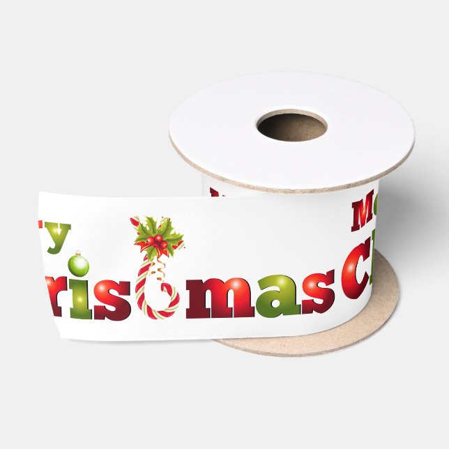 Lazo De Raso Cinta de raso/Feliz Navidad (Carrete)
