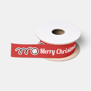 Lazo De Raso Cinta de regalo de Navidad personalizada para juga