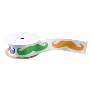 Lazo De Raso Cinta de regalo divertida con diseño de bigote col