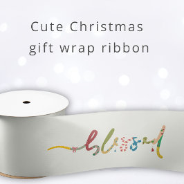 Lazo De Raso Cinta de regalo para fiestas navideñas benditas