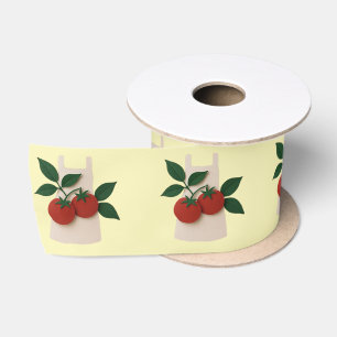 Lazo De Raso Cinta de Regalo para Productos de Cosecha Tomate