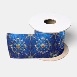 Lazo De Raso Cinta de Satén Azul Decorativa para las Fiestas