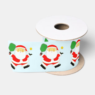 Lazo De Raso Cinta de satén de Navidad de pickleball