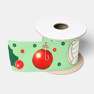Lazo De Raso Cinta de Satén de Regalo de Navidad de Voleibol