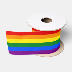 Lazo De Raso Cinta de satén del orgullo gay