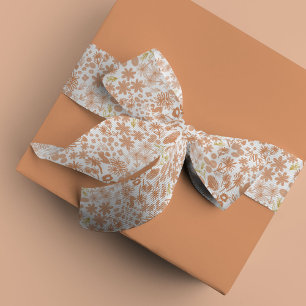 Lazo De Raso Cinta de Satén Floral Chic Rosa