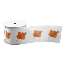 Lazo De Raso Cinta de Satén Maple Leaf Otoño Rustin