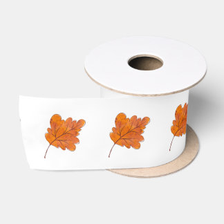 Lazo De Raso Cinta de Satén Maple Leaf Otoño Rustin