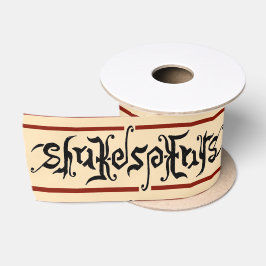 Lazo De Raso Cinta de Shakespeare Ambigram