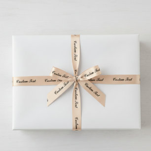 Lazo De Raso Cinta de Texto Personalizada – Cualquier Color de 