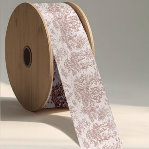 Lazo De Raso Cinta de toile marrón claro vintage elegante