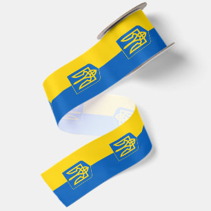 Lazo De Raso Cinta de Ucrania, Tryzub, Patriótico, Bandera de U