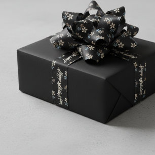 Lazo De Raso Cinta Decorativa de Felices Fiestas para Regalos