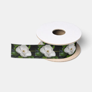 Lazo De Raso Cinta del flor de la magnolia