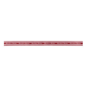 Lazo De Raso Cinta del navidad rojo y blanco