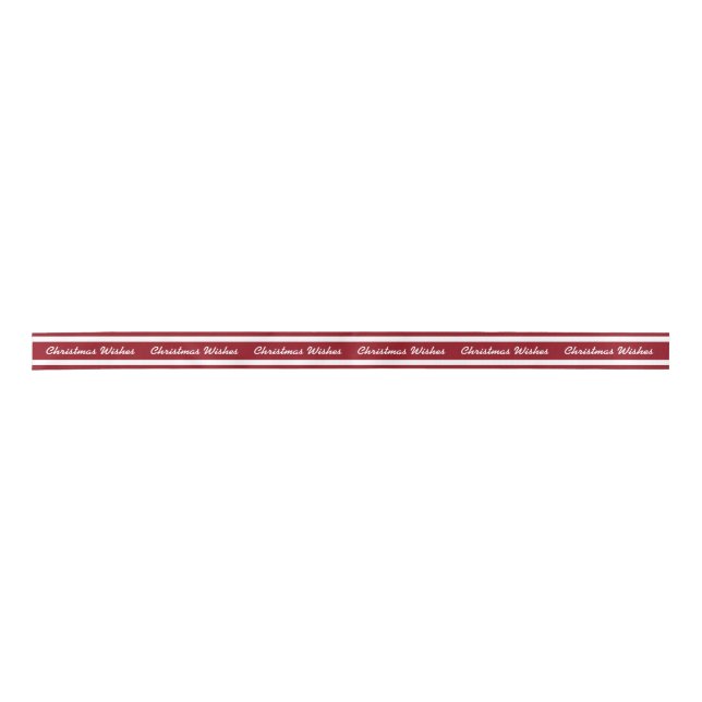 Lazo De Raso Cinta del navidad rojo y blanco (Anverso)