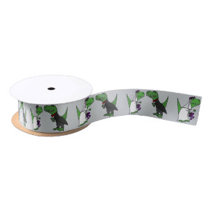 Lazo De Raso Cinta divertida T-rex Dinosaur Boda Ribbon