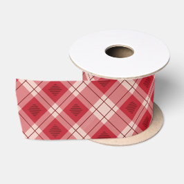 Lazo De Raso Cinta elegante de estampado rojo