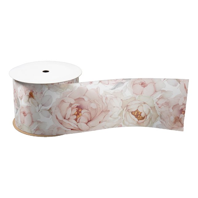 Lazo De Raso Cinta elegante de peonía (Carrete)