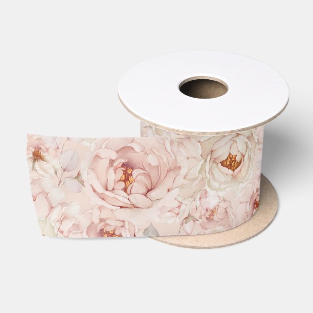 Lazo De Raso Cinta elegante de Peony (Carrete)