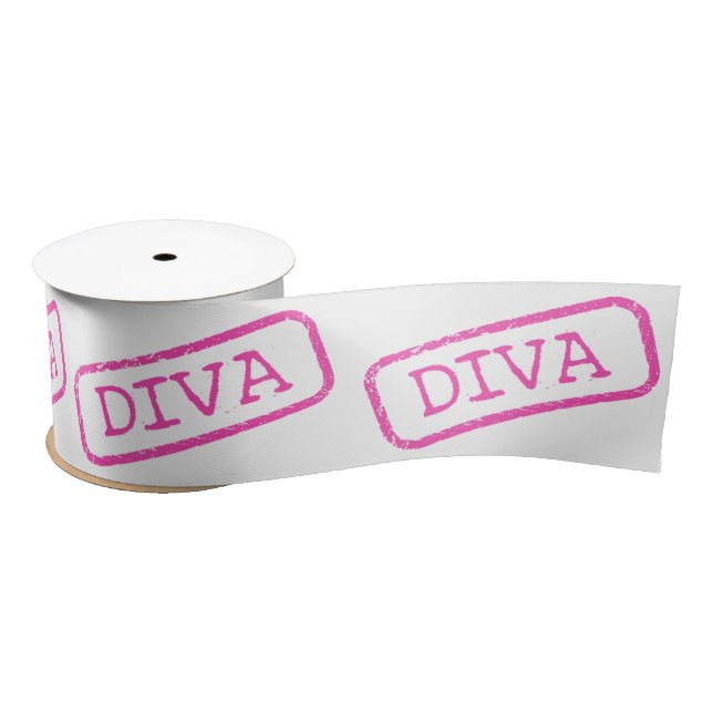 Lazo De Raso Cinta estampada DIVA (Carrete)