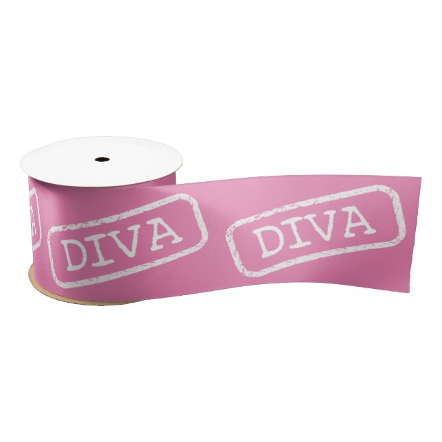 Lazo De Raso Cinta estampada DIVA (Carrete)