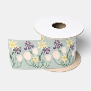 Lazo De Raso Cinta floral