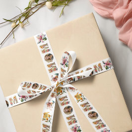 Lazo De Raso Cinta fotográfica de la flor del Día de la Madre M