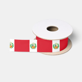 Lazo De Raso Cinta patriótica con bandera del Perú