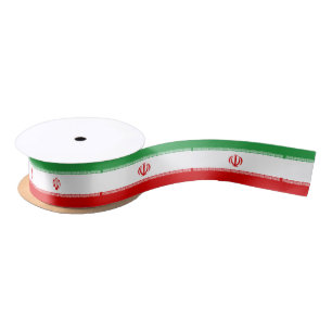 Lazo De Raso Cinta (persa) iraní de la bandera