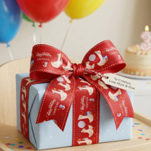 Cinta Personalizada de Cumpleaños de Ganso Tonto R