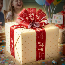Cinta Personalizada de Cumpleaños Rosa de Ganso Ro