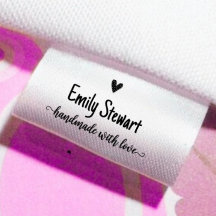 Cinta personalizada hecha a mano con amor