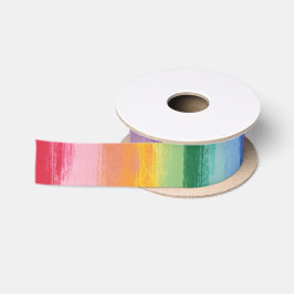 Lazo De Raso Cinta pintada del arco iris