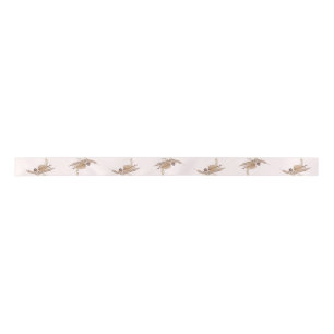 Lazo De Raso Cinta rosa Boho Pampas