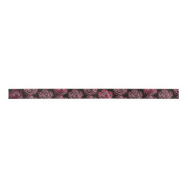 Lazo De Raso Cinta satinada ancha de 1,5" "Rosa negrita" (vaina